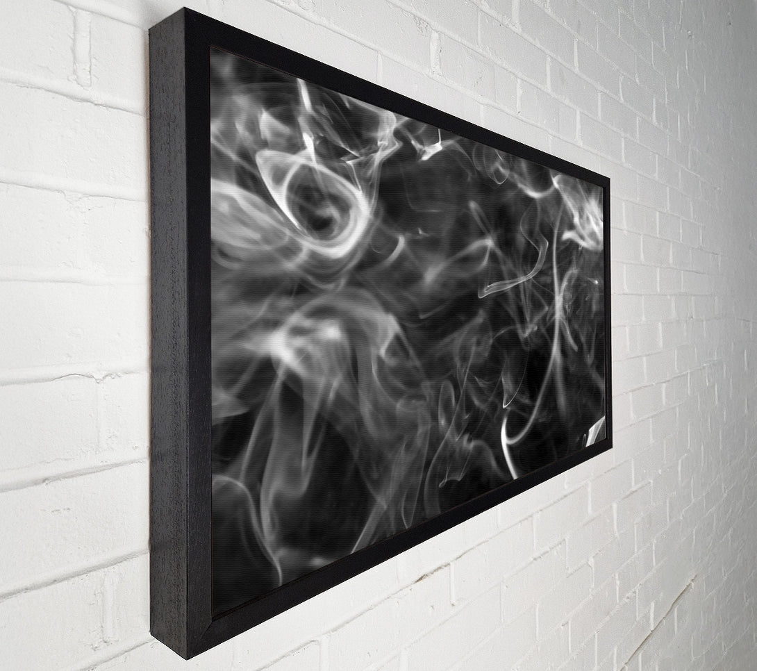  A Canvas Print of White Smoke Swirls Canvas Wall Art