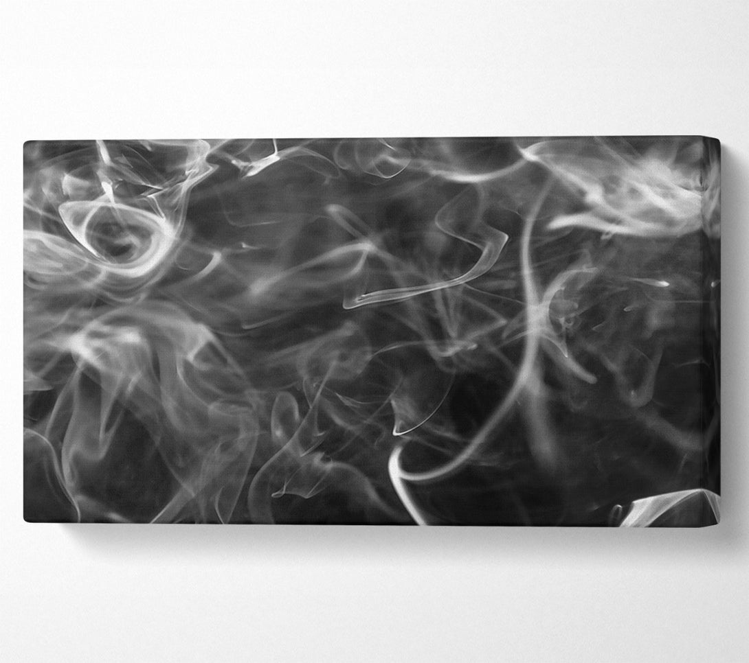  A Canvas Print of White Smoke Swirls Canvas Wall Art