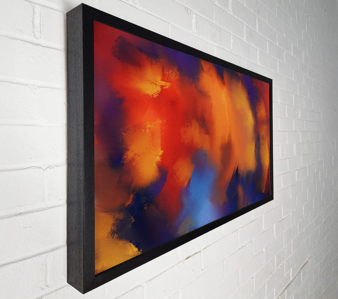  A Canvas Print of Golden Orange Burst Canvas Art