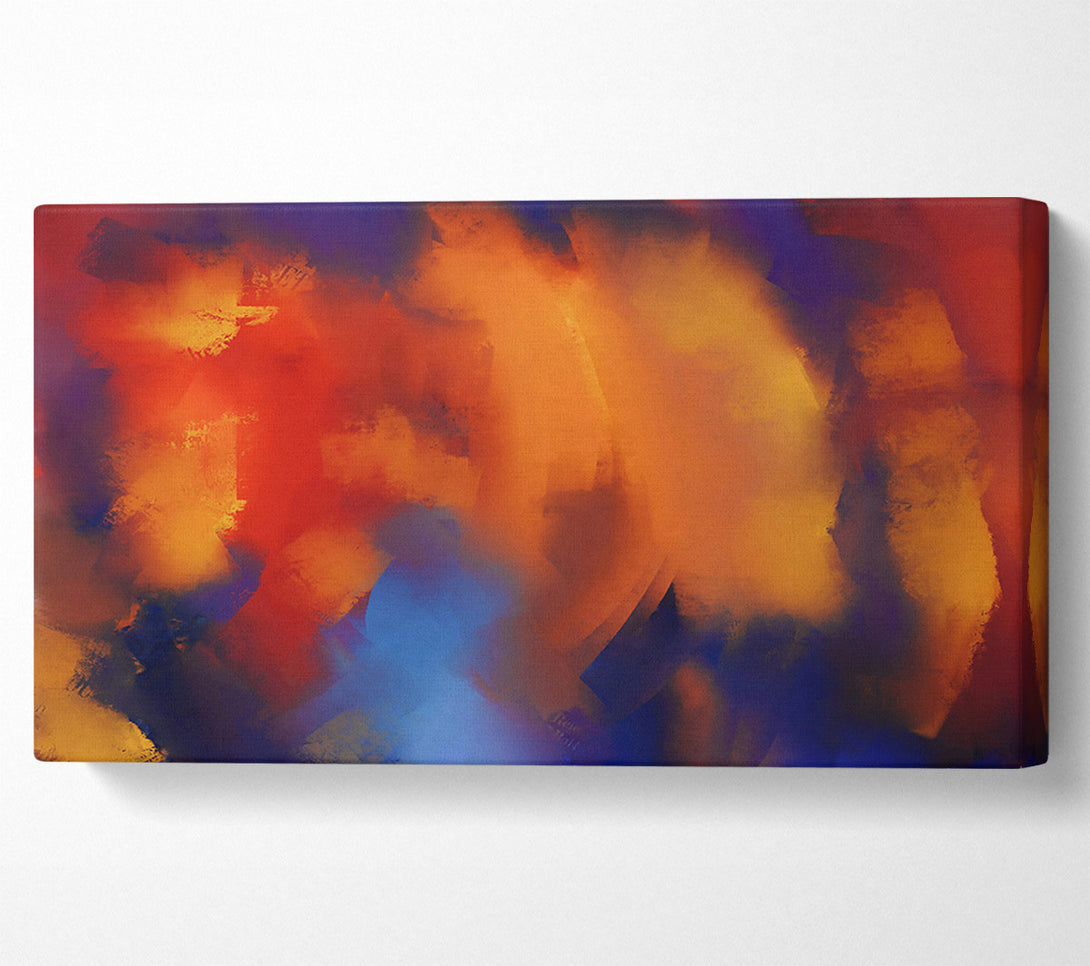  A Canvas Print of Golden Orange Burst Canvas Art