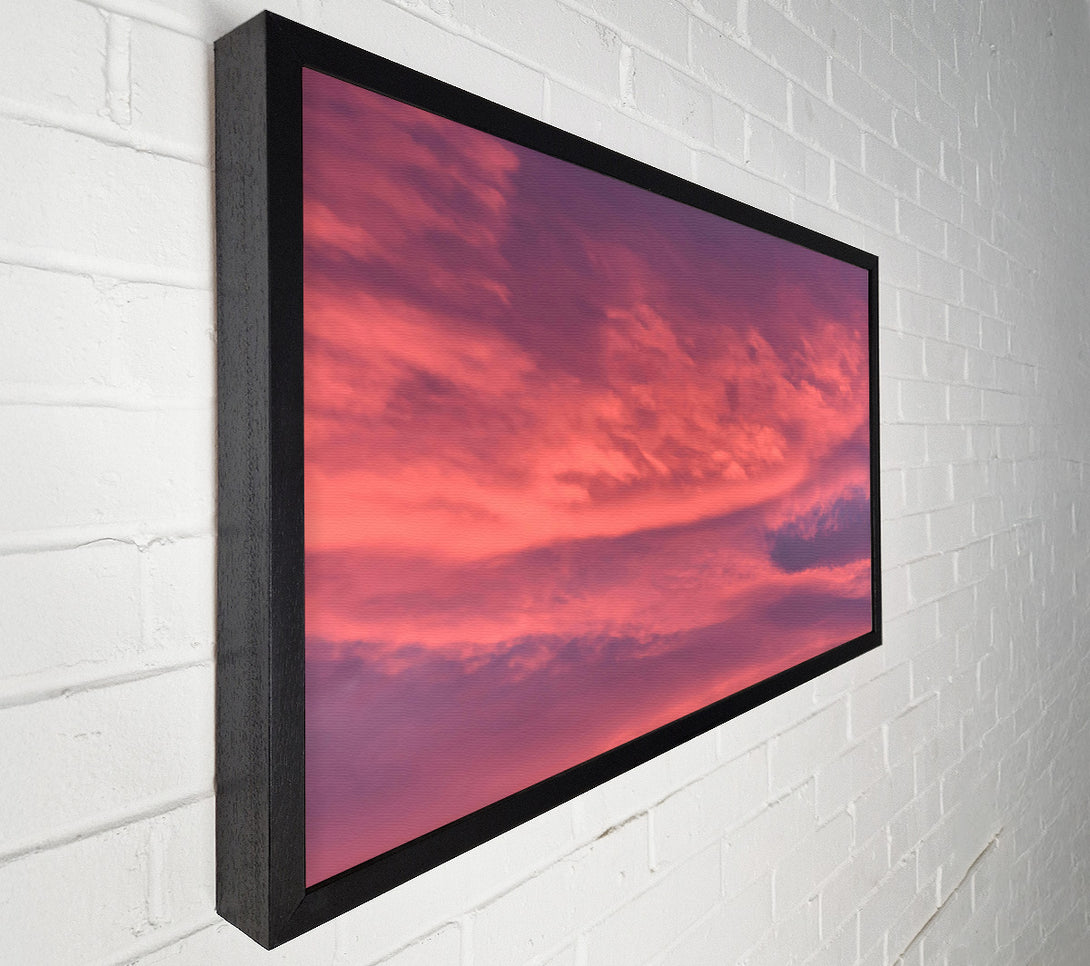  A Canvas Print of Crimson Cloud Swirls Canvas Print