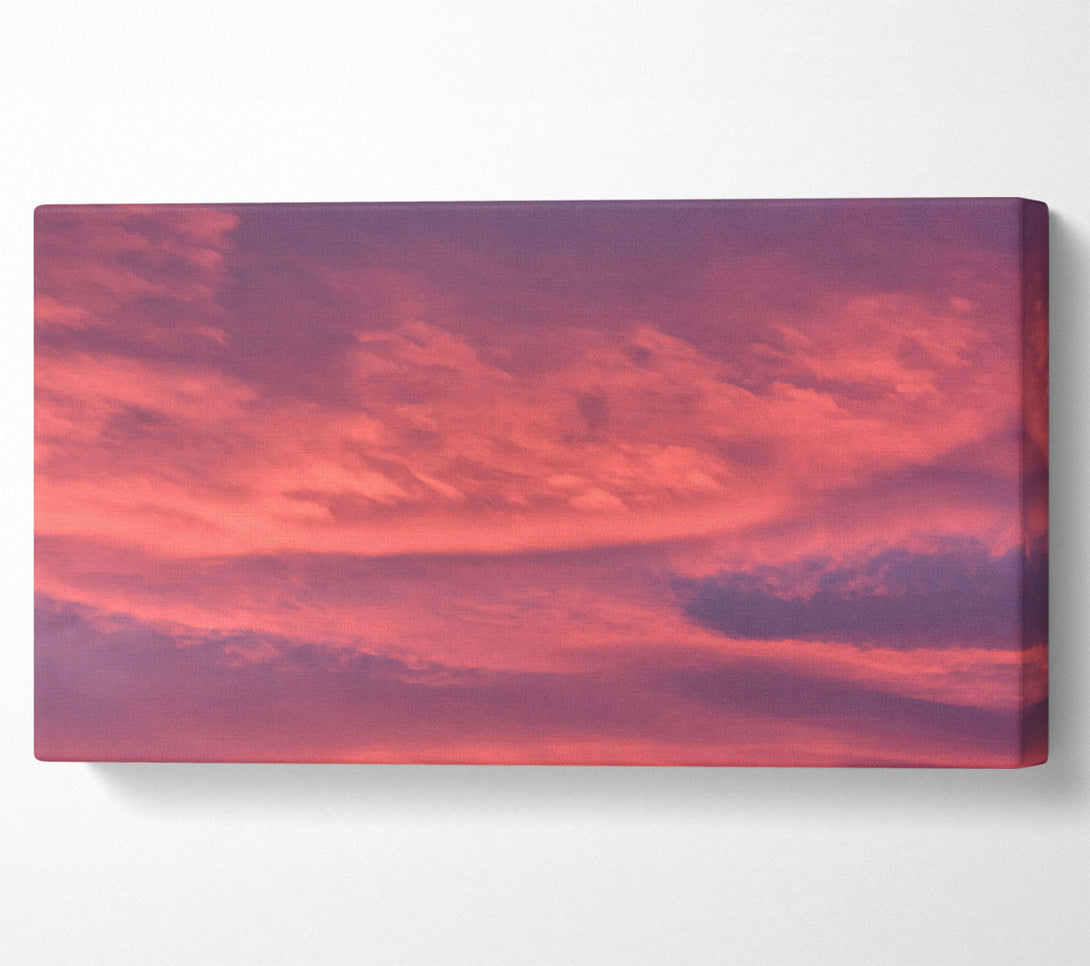  A Canvas Print of Crimson Cloud Swirls Canvas Print