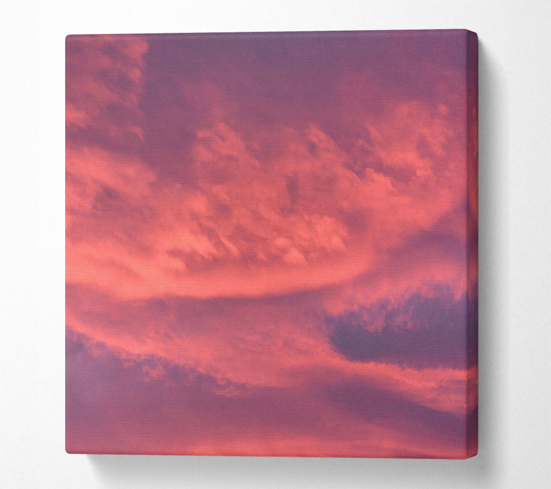  A Canvas Print of Crimson Cloud Swirls Canvas Print