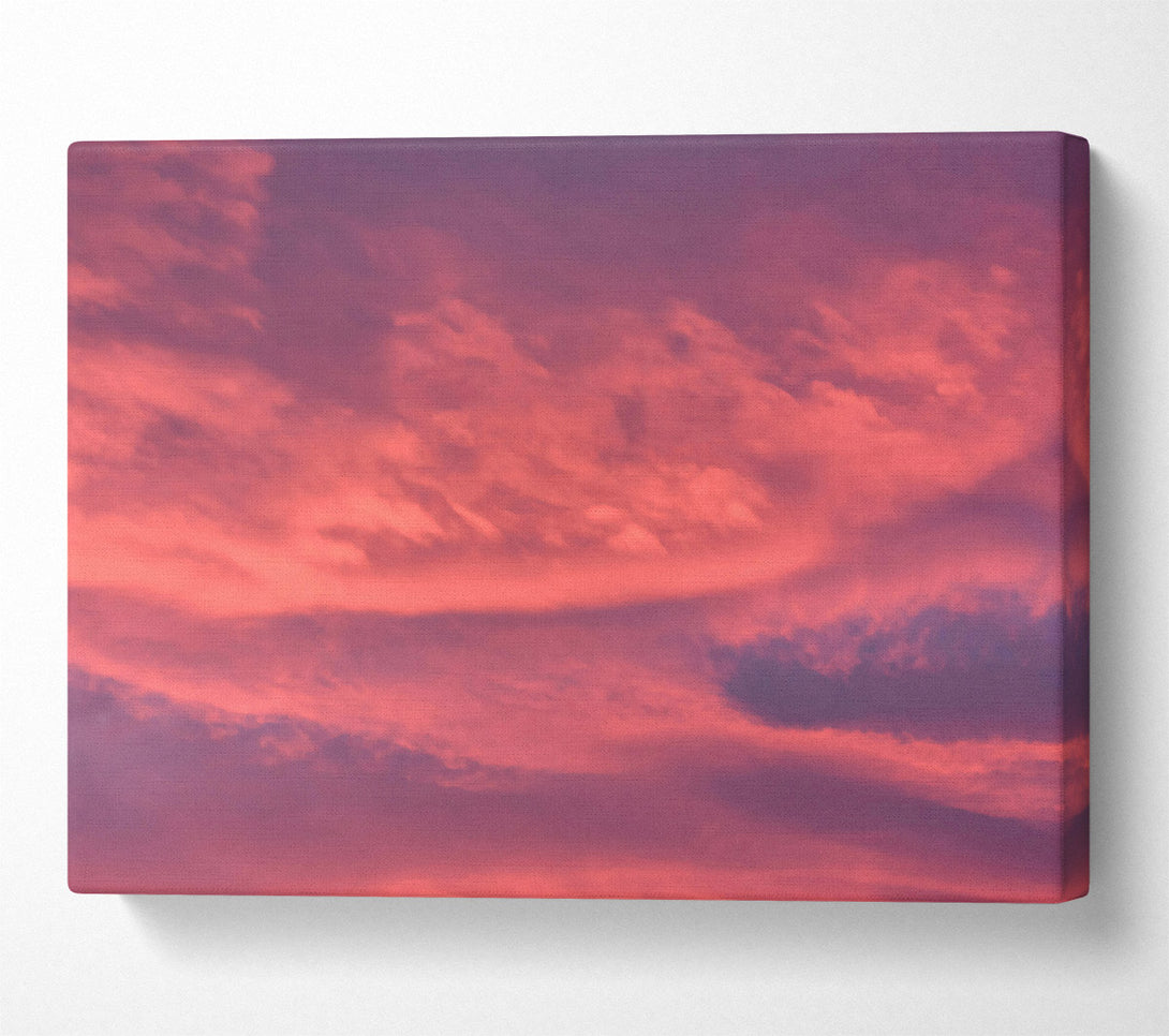  A Canvas Print of Crimson Cloud Swirls Canvas Print