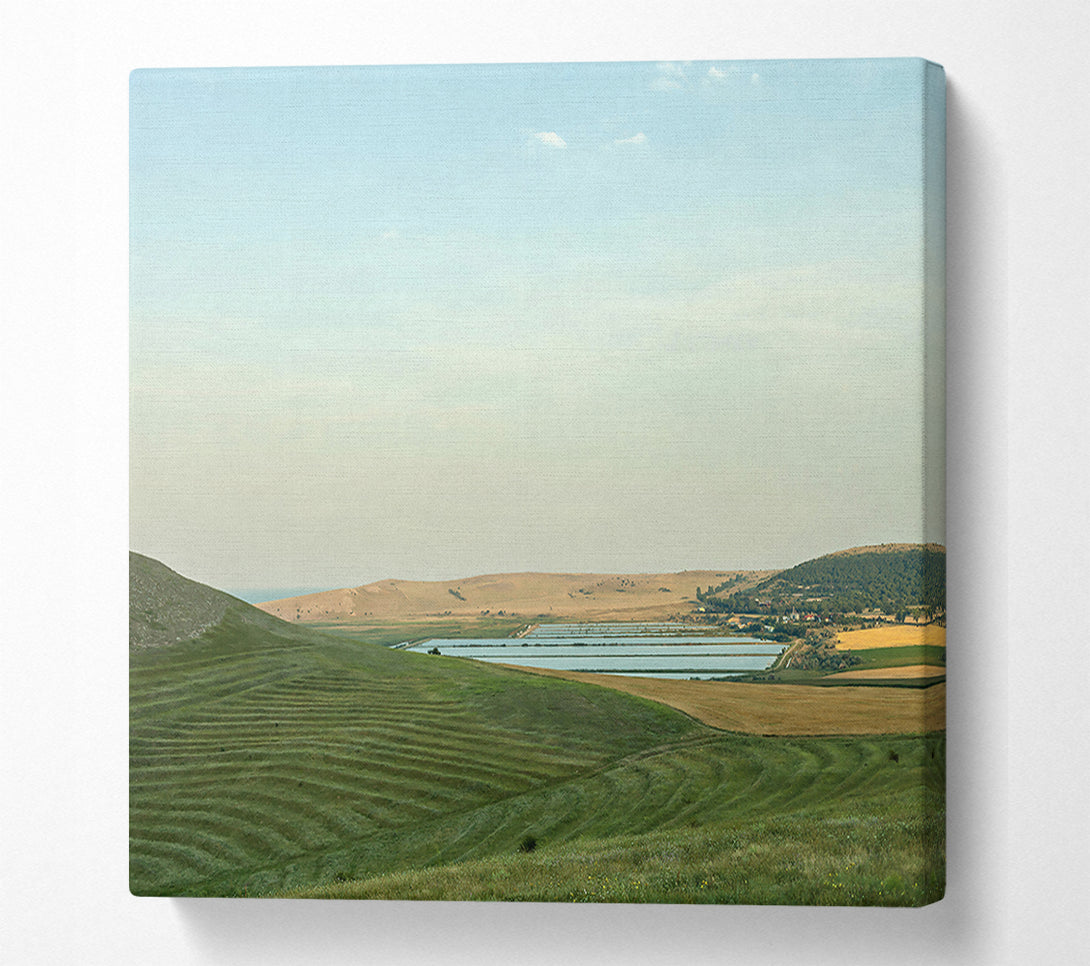  A Canvas Print of Blue Hills Horizon Canvas Print
