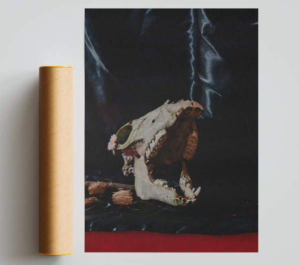 Black And Bone Silence Print