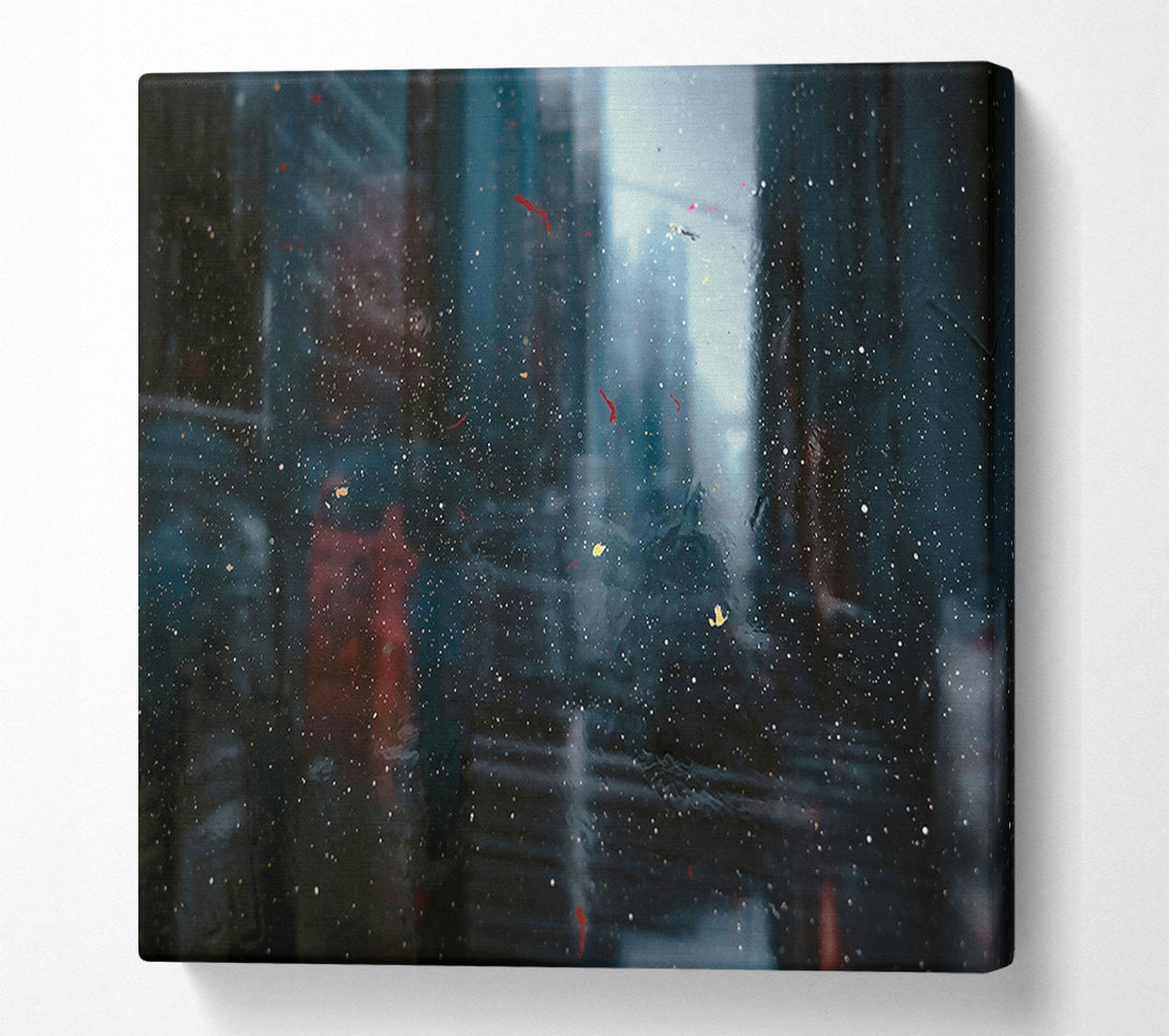  A Canvas Print of Blue City Reflections Canvas Art