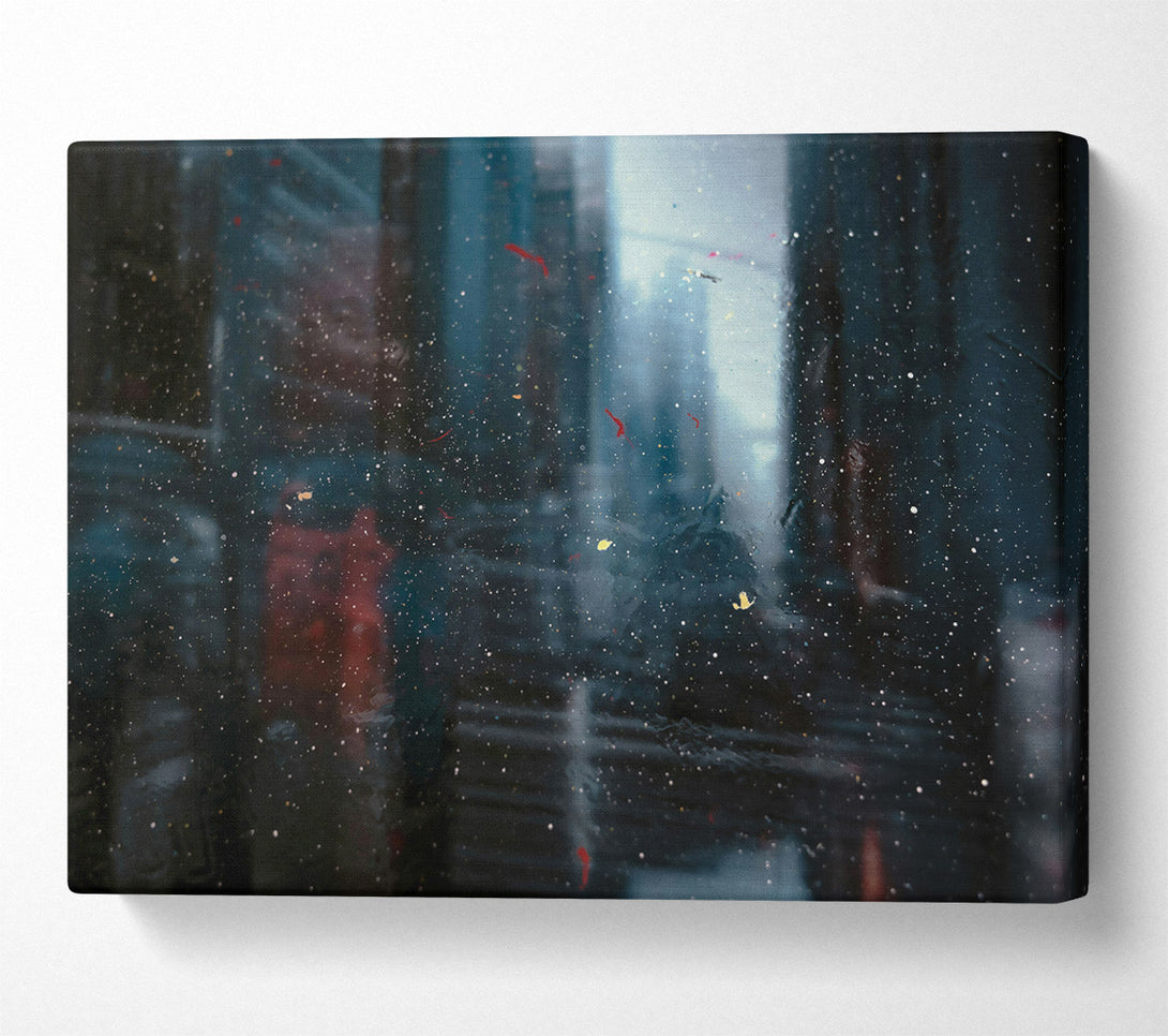  A Canvas Print of Blue City Reflections Canvas Art