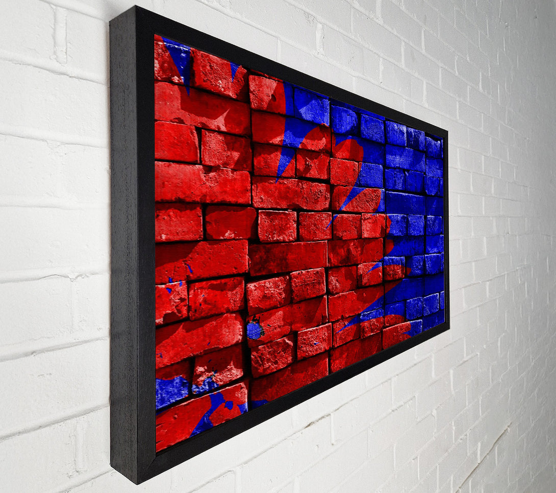 A Canvas Print of Crimson Brick Wall Canvas Wall Art