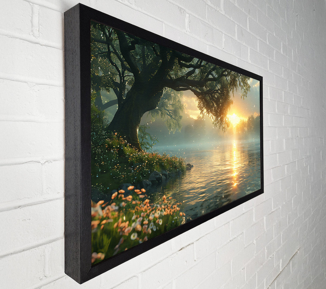  A Canvas Print of Golden River Dreams Canvas Print
