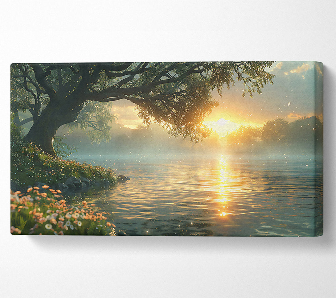  A Canvas Print of Golden River Dreams Canvas Print