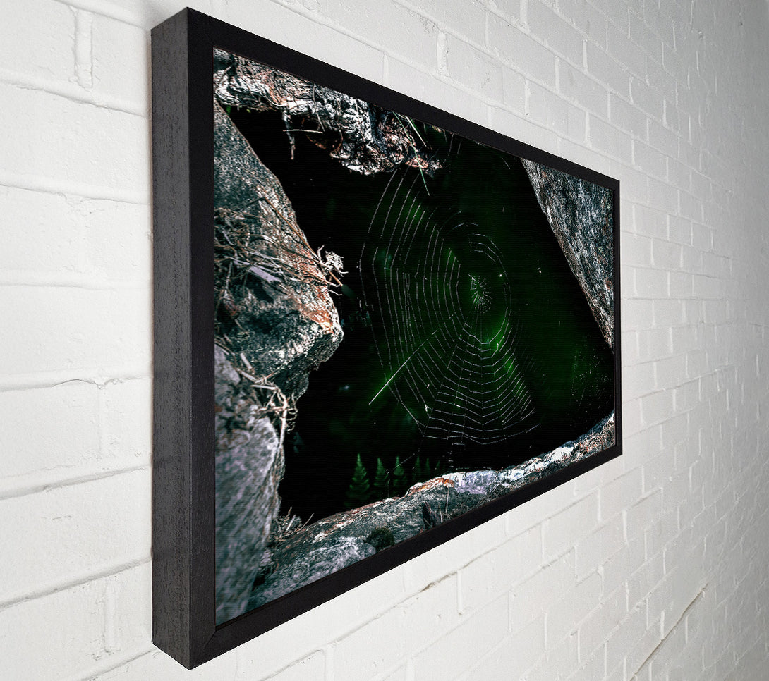  A Canvas Print of Emerald Web Trap Canvas Print
