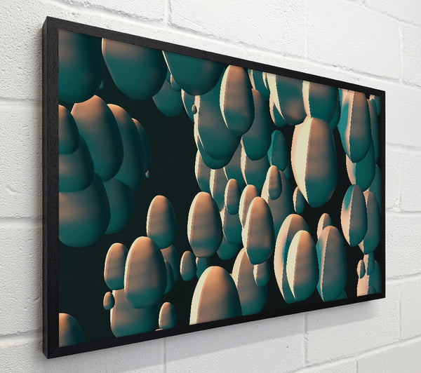 Teal Abstract Forms