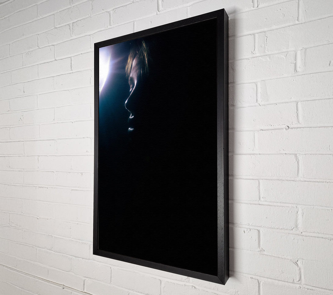  A Canvas Print of Blue Light Silhouette Canvas Art