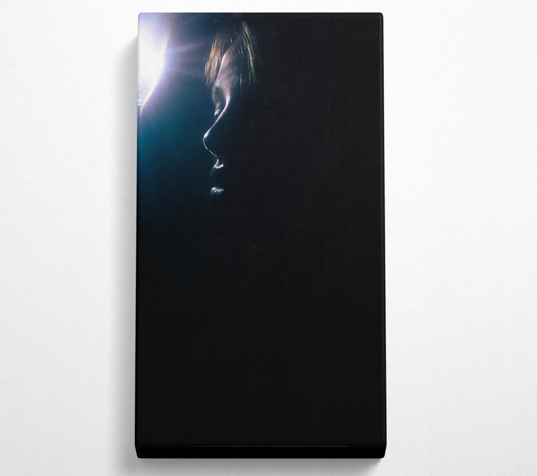  A Canvas Print of Blue Light Silhouette Canvas Art