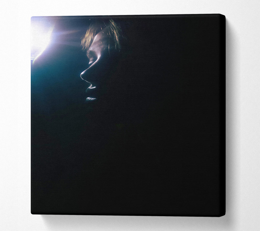  A Canvas Print of Blue Light Silhouette Canvas Art