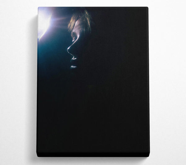  A Canvas Print of Blue Light Silhouette Canvas Art