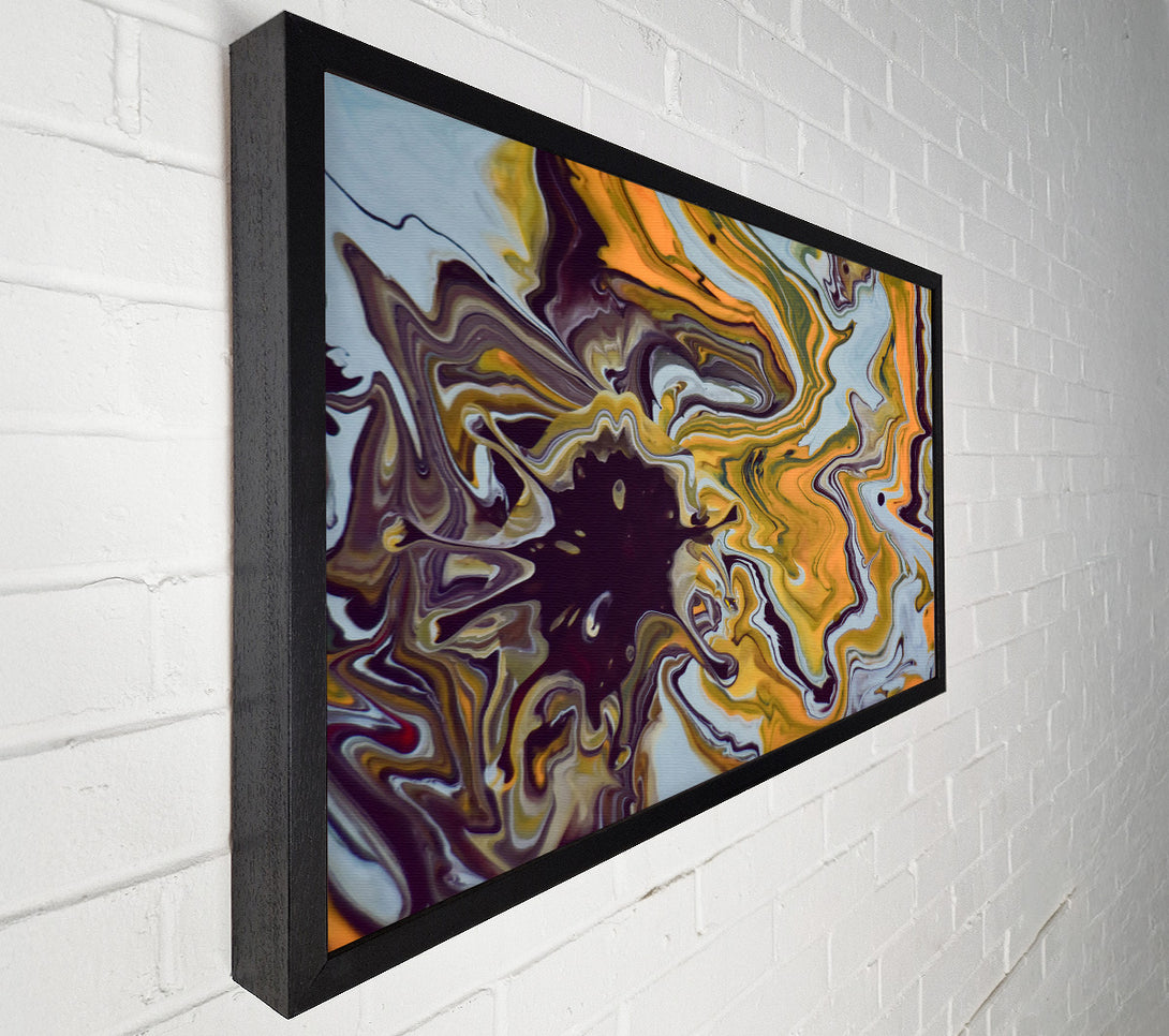  A Canvas Print of Golden Swirls And Shadows Canvas Art