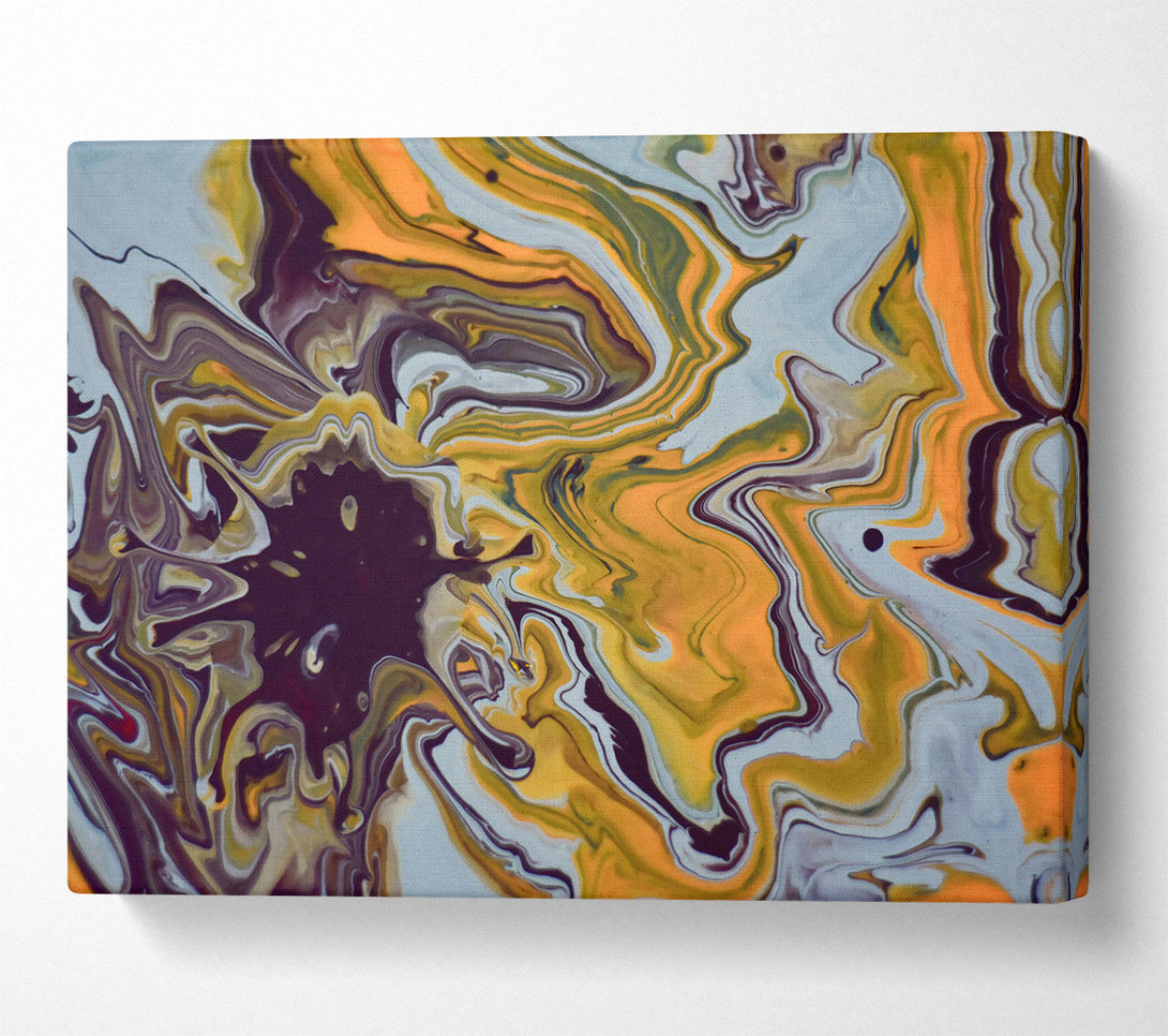  A Canvas Print of Golden Swirls And Shadows Canvas Art