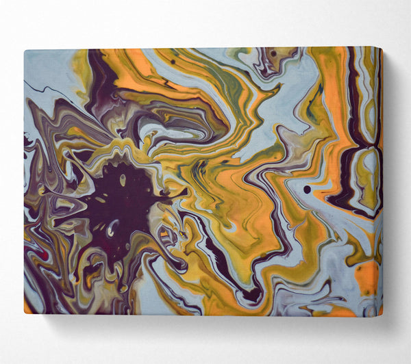  A Canvas Print of Golden Swirls And Shadows Canvas Art