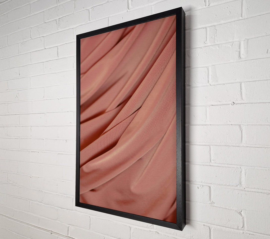  A Canvas Print of Roseate Fabric Swirls Canvas Print
