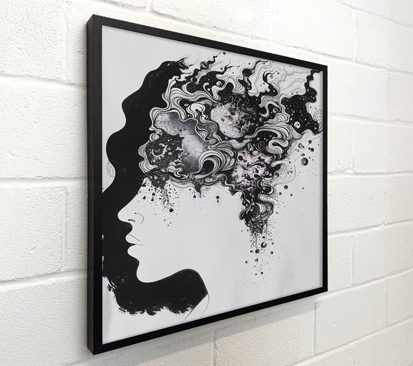Black Cosmic Silhouette
