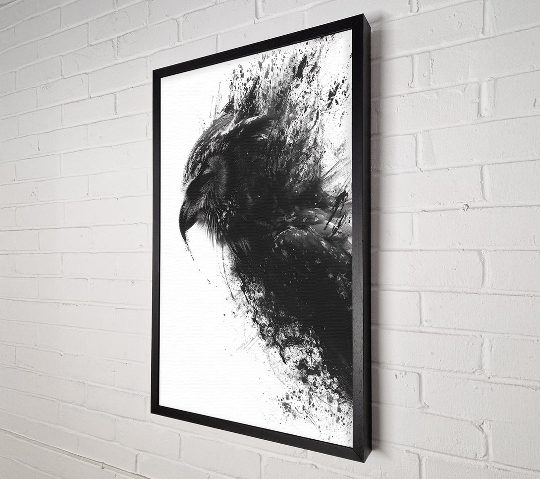  A Canvas Print of Blackbird In Ink Canvas Art