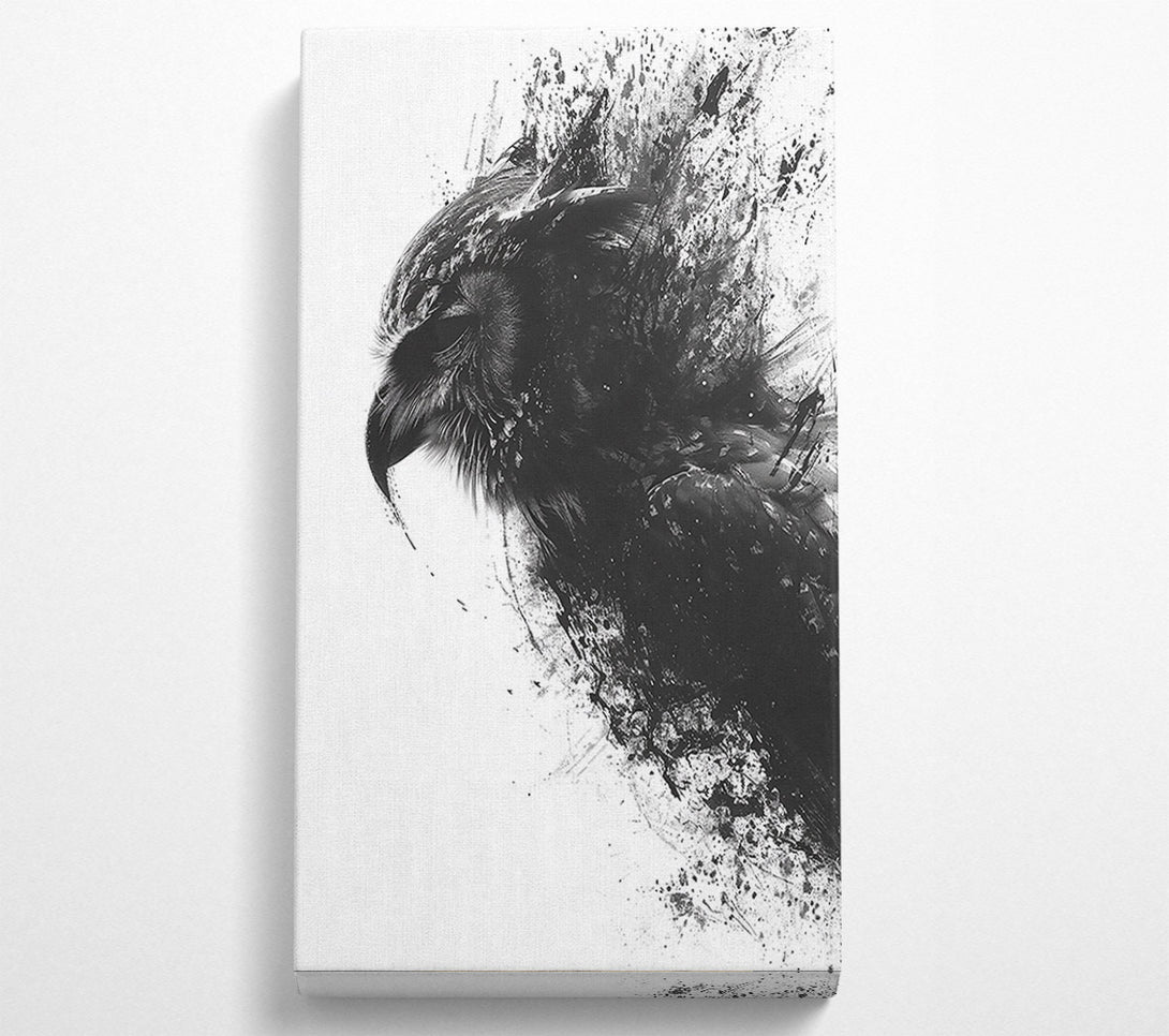  A Canvas Print of Blackbird In Ink Canvas Art
