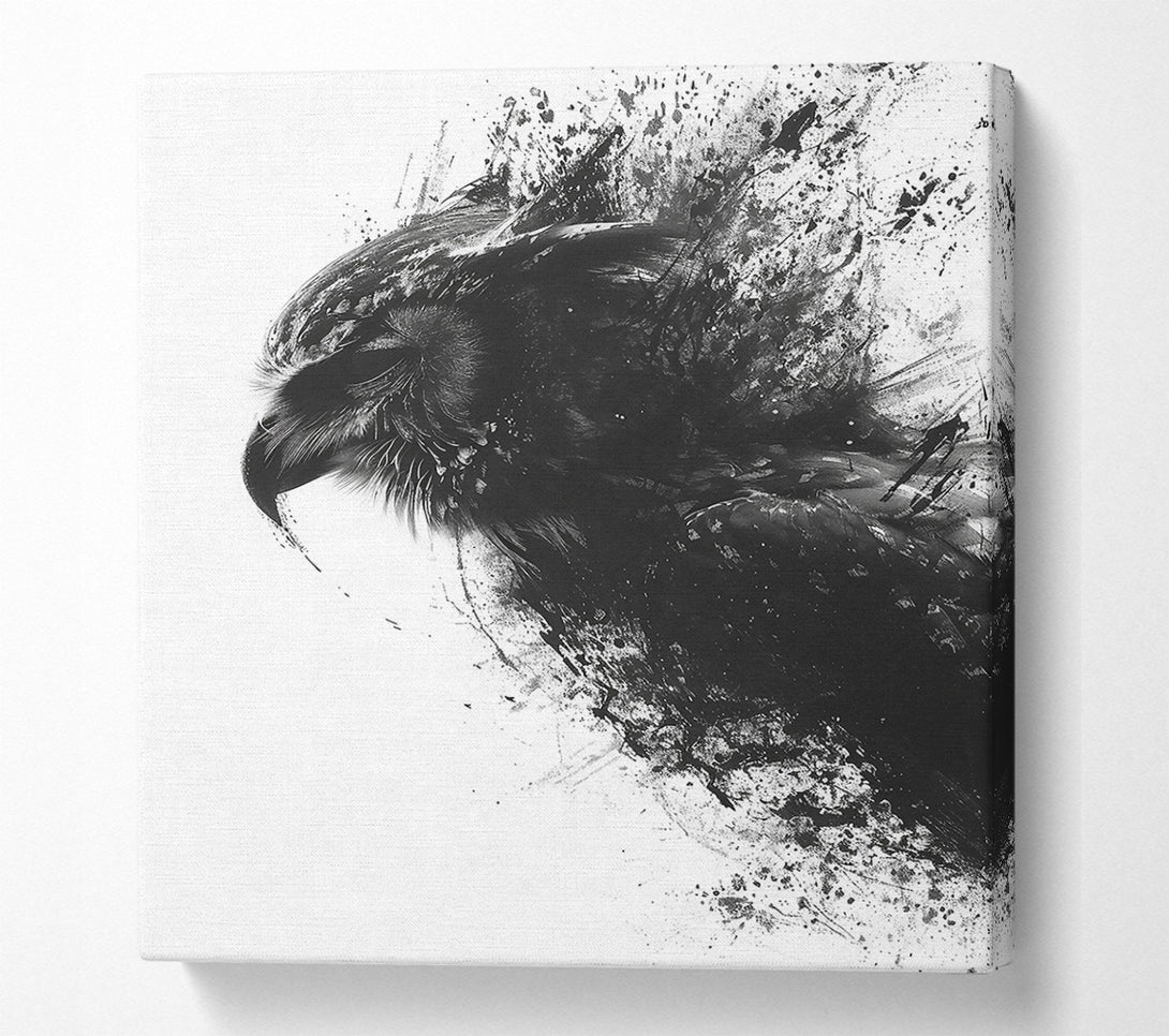  A Canvas Print of Blackbird In Ink Canvas Art