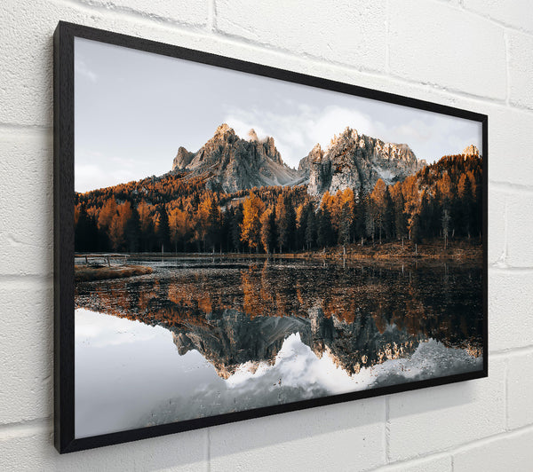 Golden Mountain Reflection