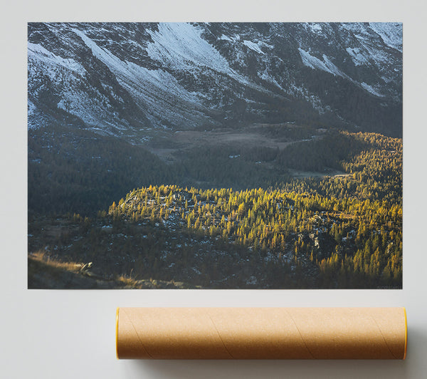 Golden Valley Shadows Giclee Print
