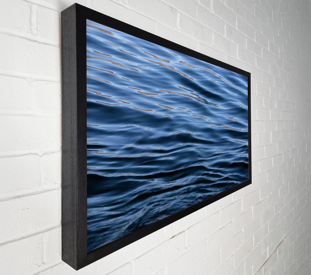  A Canvas Print of Azure Water Ripples Canvas Art