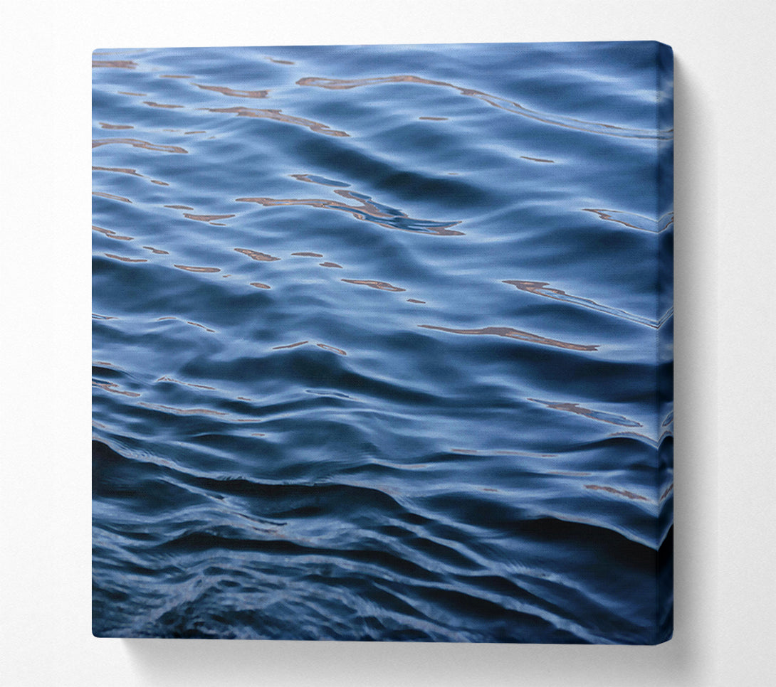  A Canvas Print of Azure Water Ripples Canvas Art
