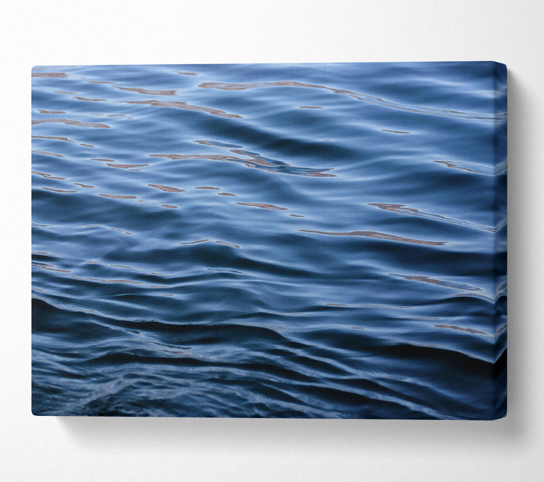  A Canvas Print of Azure Water Ripples Canvas Art
