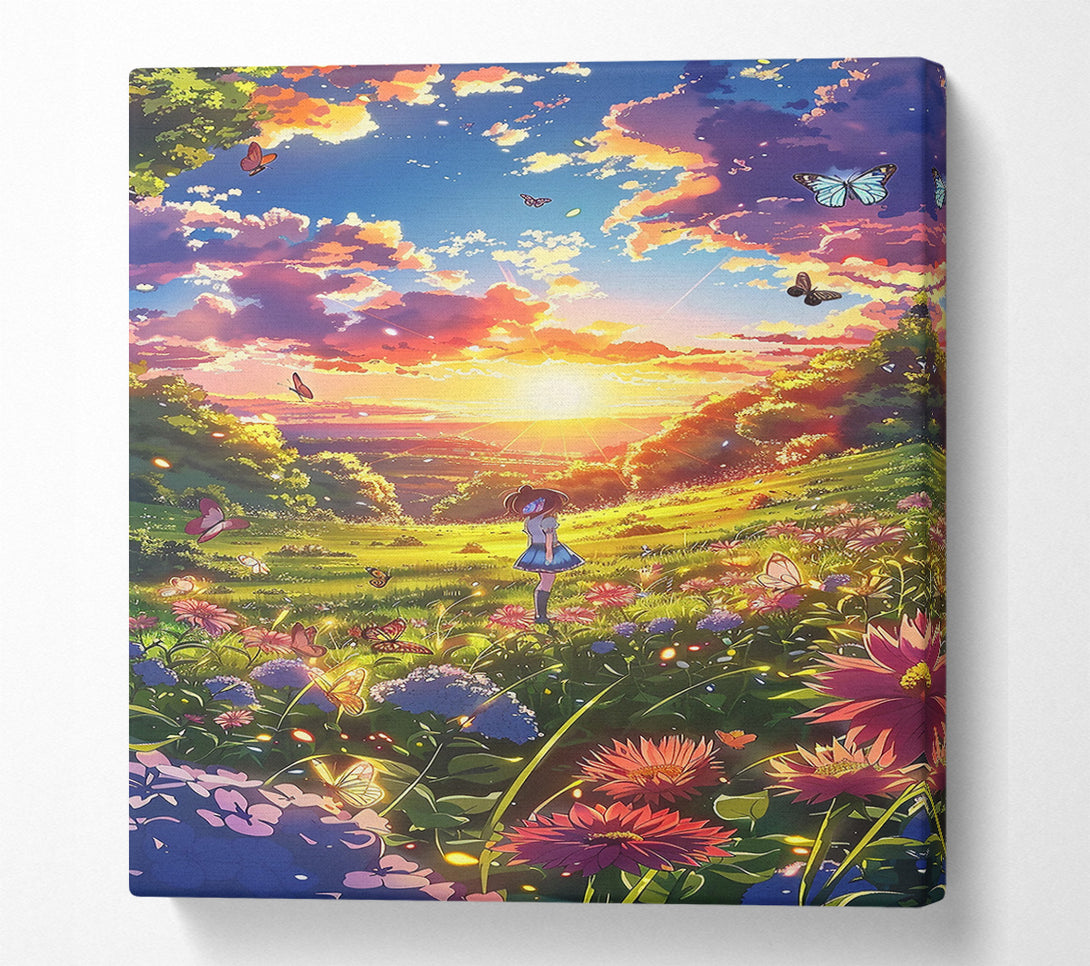  A Canvas Print of Golden Sunset Dreams Canvas Art