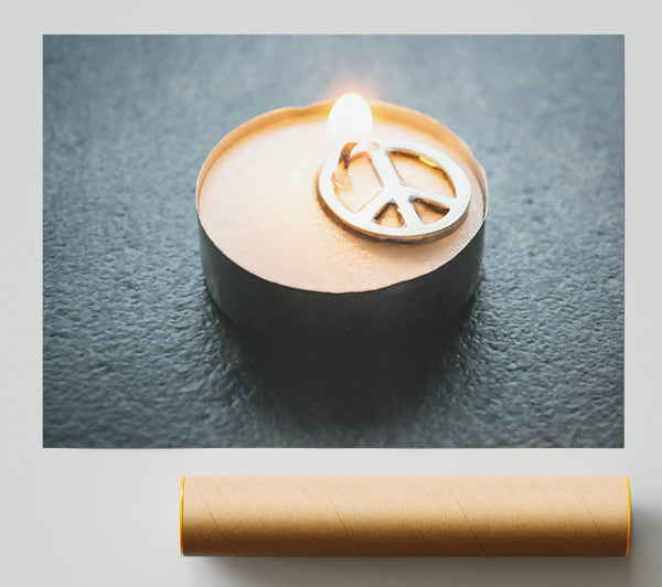 Warm Peace Candle Poster