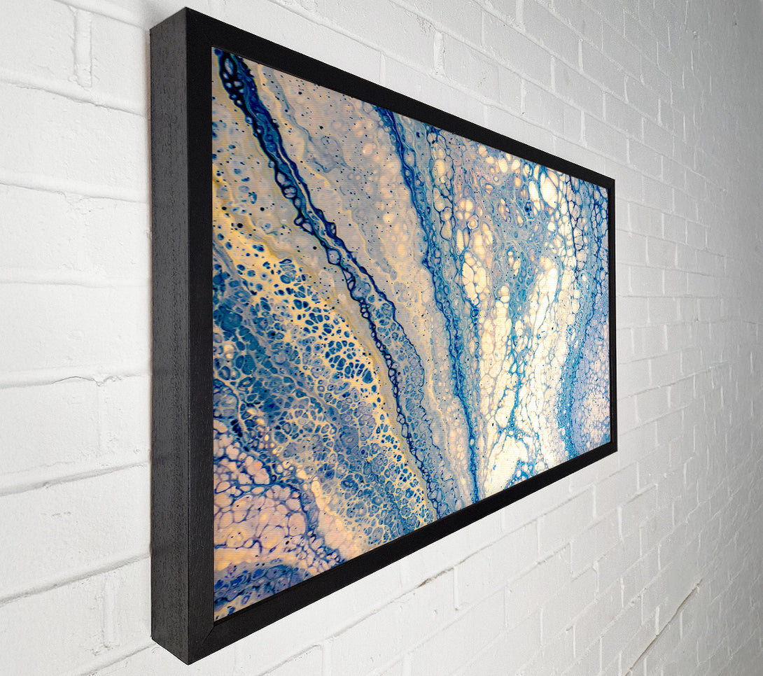  A Canvas Print of Pale Blue Swirls Canvas Art