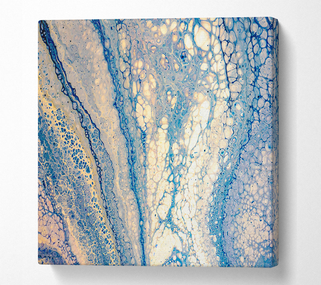  A Canvas Print of Pale Blue Swirls Canvas Art