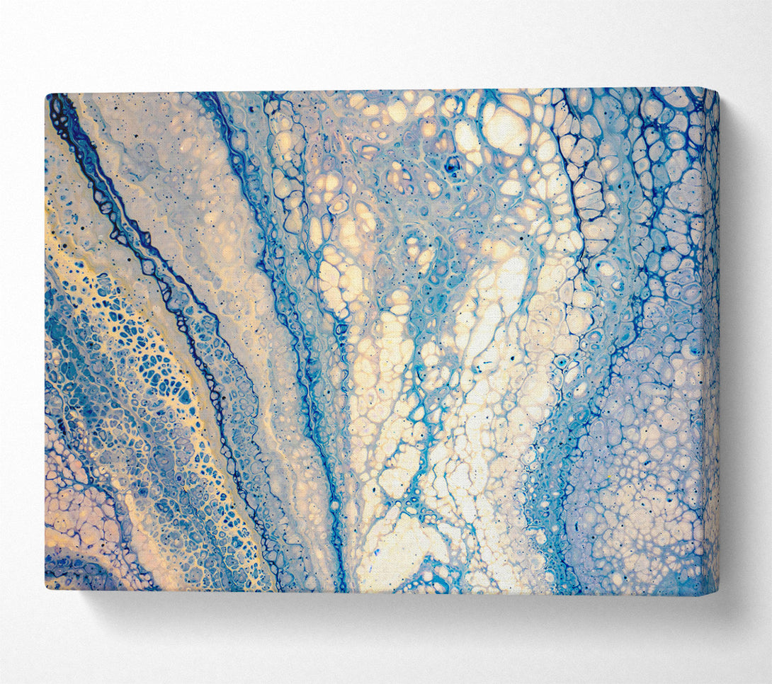  A Canvas Print of Pale Blue Swirls Canvas Art