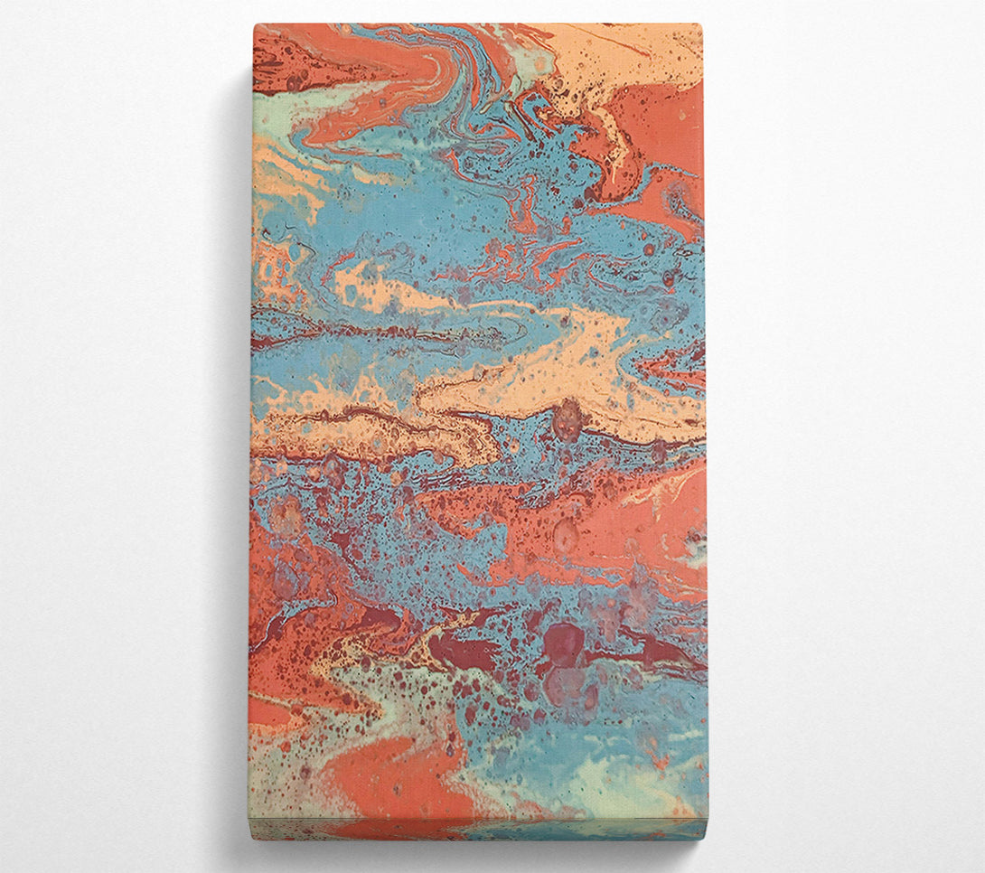  A Canvas Print of Teal Swirls And Dreams Canvas Art
