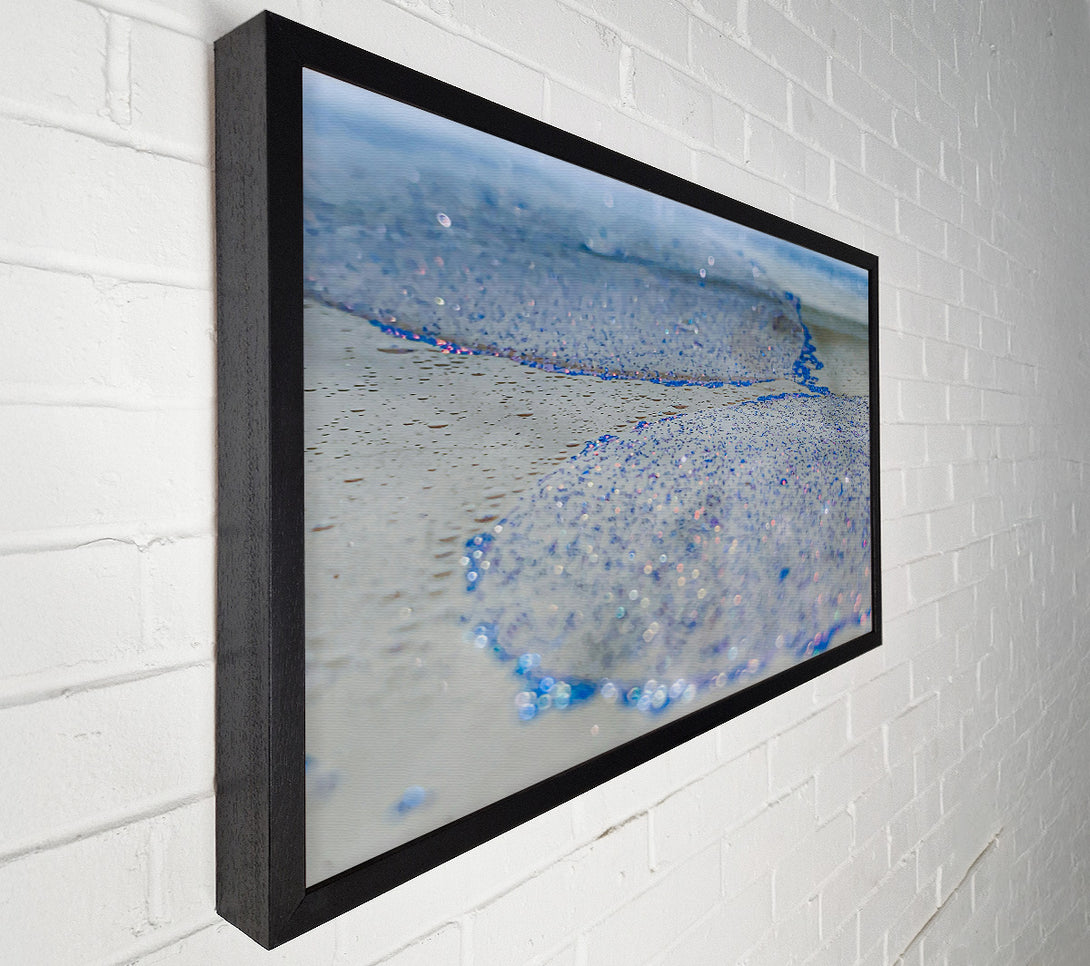  A Canvas Print of Azure Shimmering Waves Canvas Print