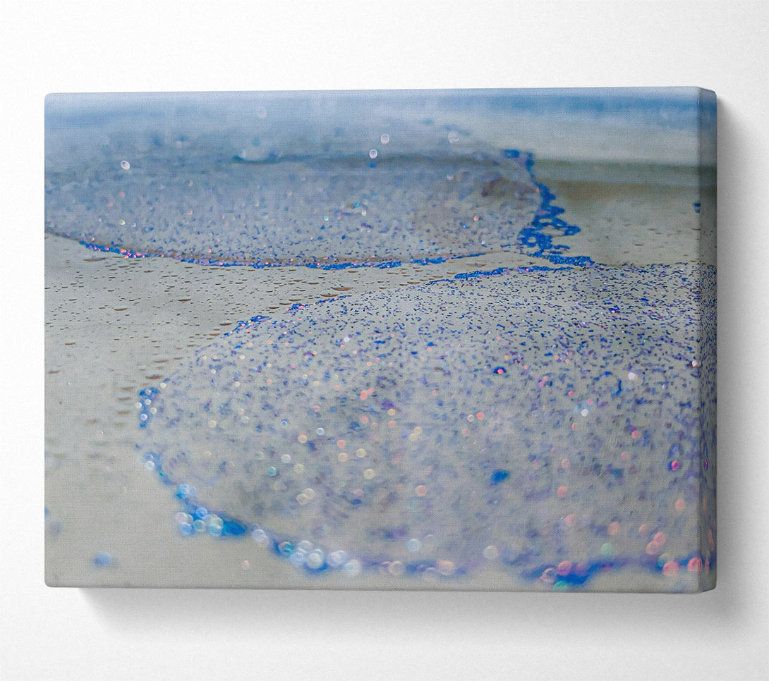  A Canvas Print of Azure Shimmering Waves Canvas Print