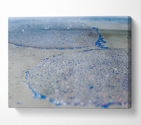  A Canvas Print of Azure Shimmering Waves Canvas Print