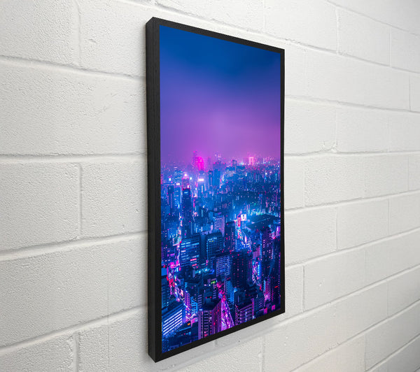 Purple Neon Skyline