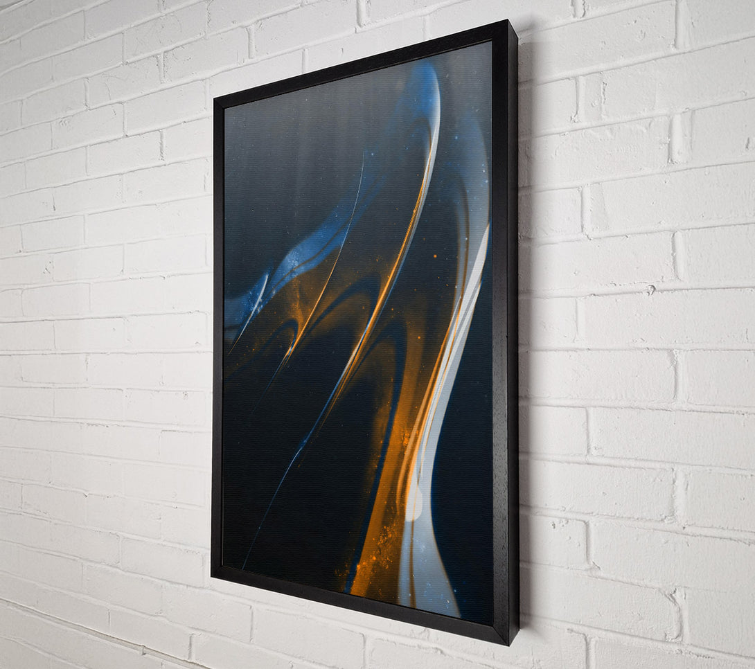  A Canvas Print of Golden Cosmic Flow Canvas Wall Art