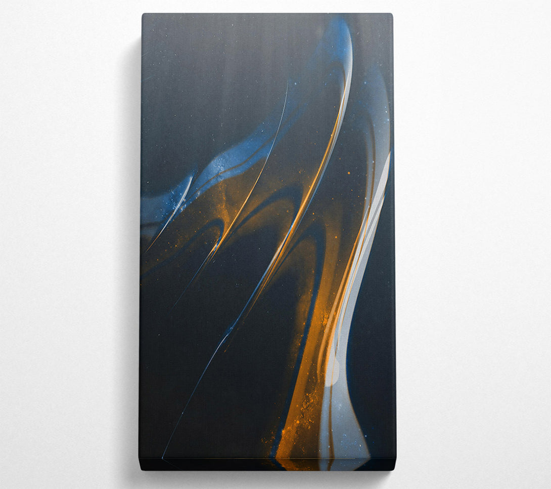  A Canvas Print of Golden Cosmic Flow Canvas Wall Art