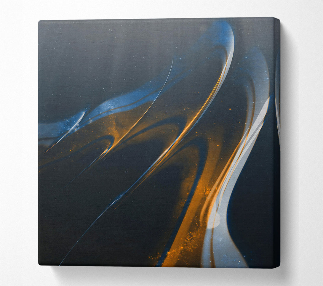  A Canvas Print of Golden Cosmic Flow Canvas Wall Art