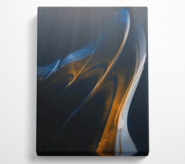  A Canvas Print of Golden Cosmic Flow Canvas Wall Art