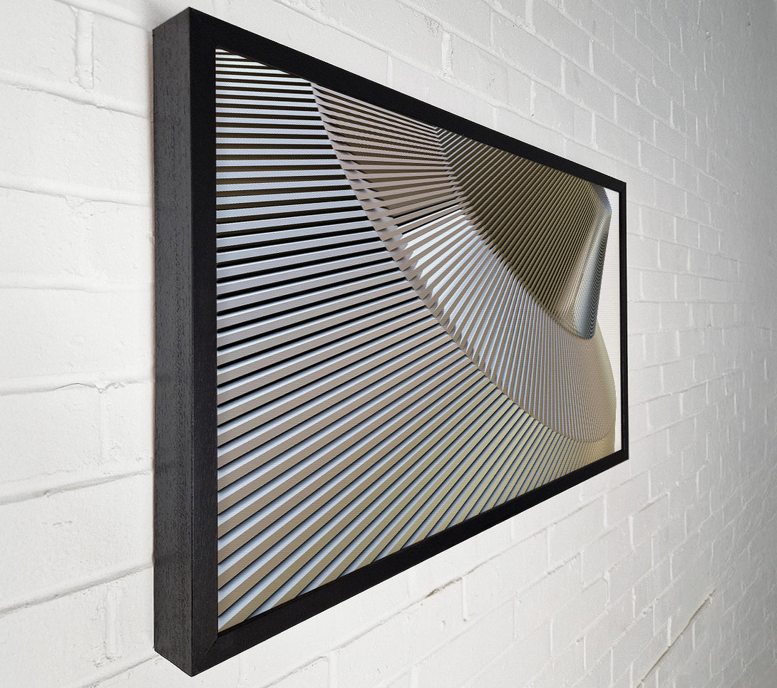  A Canvas Print of Silver Geometric Forms Canvas Wall Art