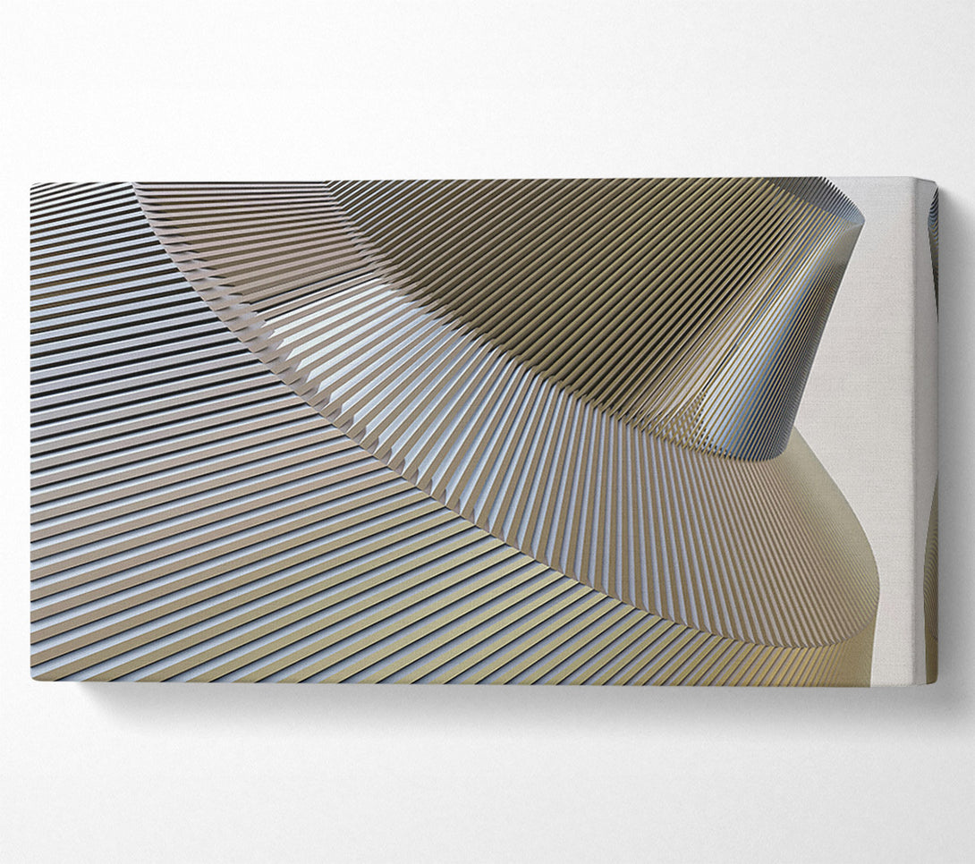  A Canvas Print of Silver Geometric Forms Canvas Wall Art